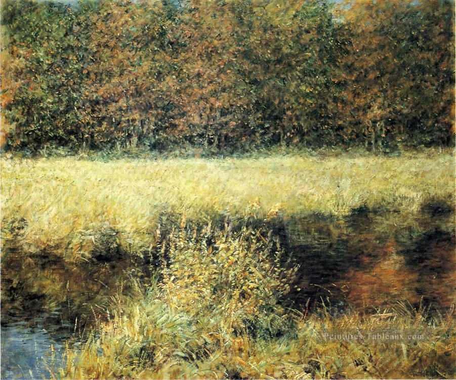 Automne impressionnisme paysage Robert Reid ruisseau Peintures à l'huile